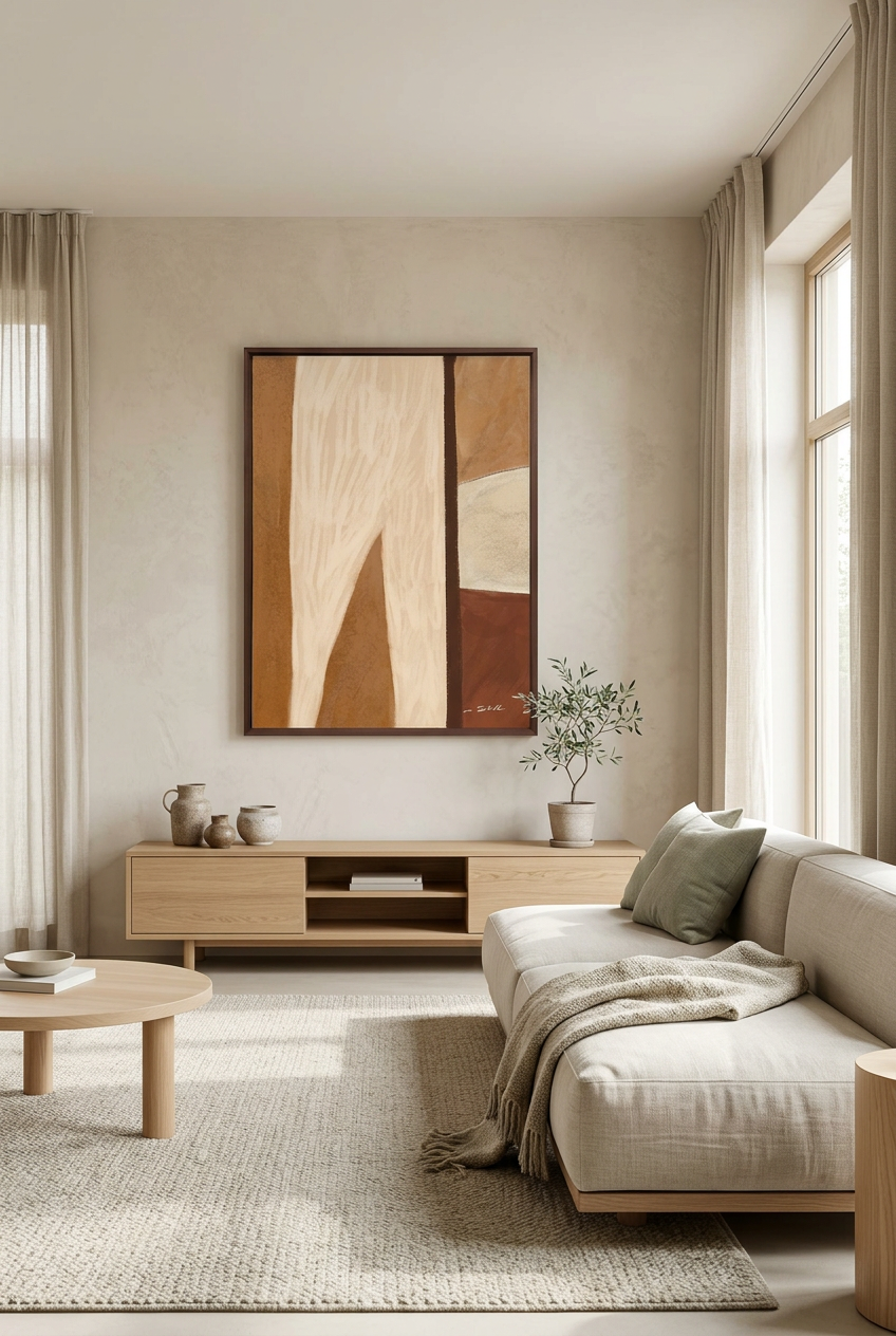Japandi Wandkleed: Zen Elegantie voor je Interieur