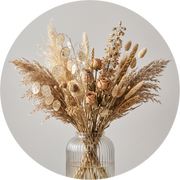 Dune Bouquet, rond kunstwerk op dibond van Wandkraft, Botanical Stories