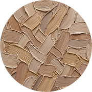 Woven Earth, rond kunstwerk op dibond van Wandkraft, Organic Shapes