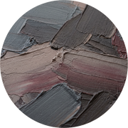 Slate Whisper, rundes Kunstwerk auf Dibond von Wandkraft, Organic Shapes