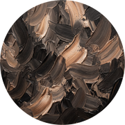 Umbra Grace, œuvre ronde sur dibond de Wandkraft, Structure Art