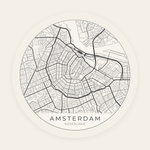 Amsterdam stadskaart rond
