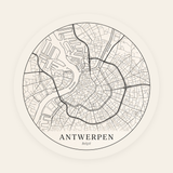 Antwerpen stadskaart rond