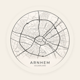 Arnhem stadskaart rond