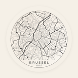 Brussel stadskaart rond