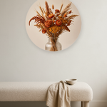 Copper Harvest ronde wanddecoratie in modern interieur