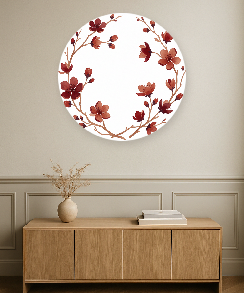 Crimson Blossom in interieur