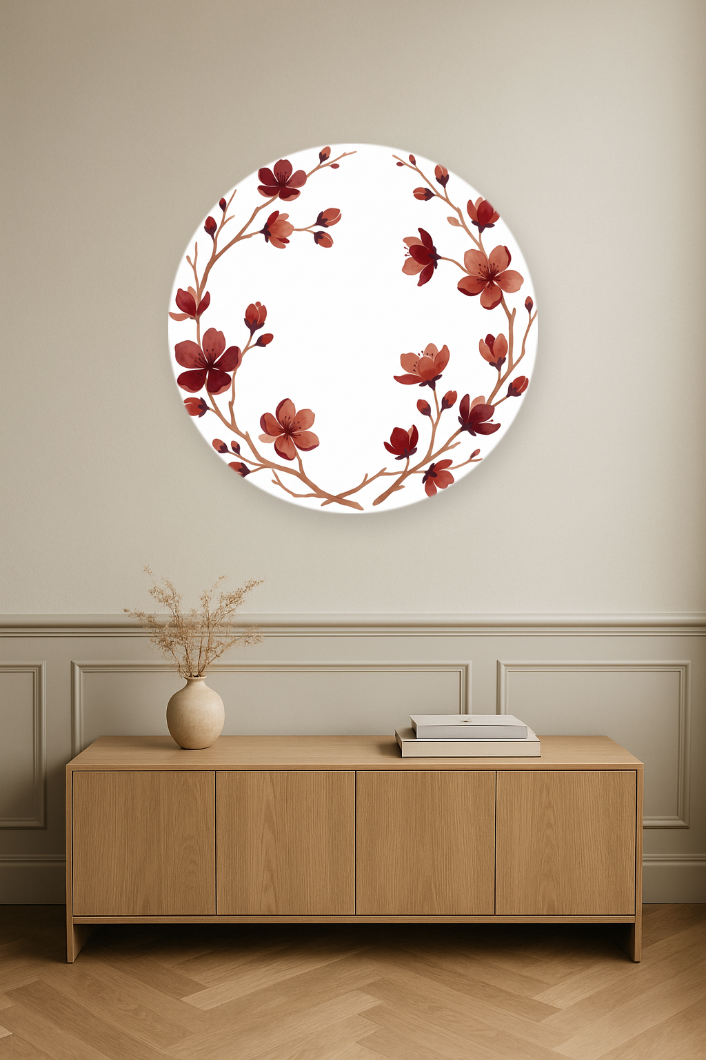 Crimson Blossom in interieur