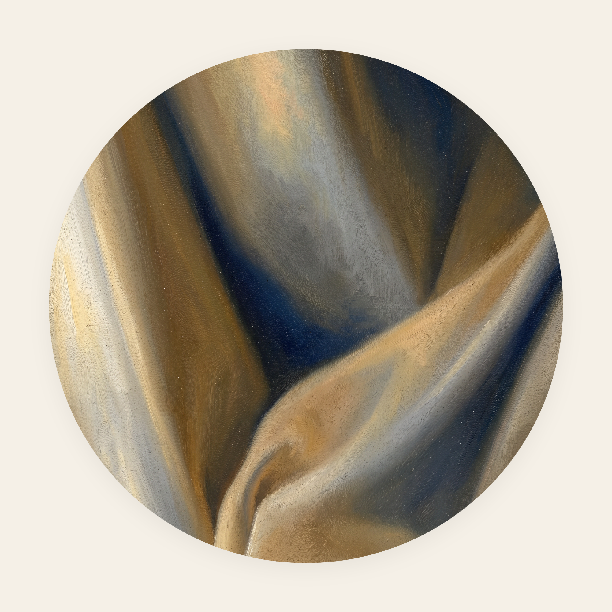 Delft Still rond schilderij