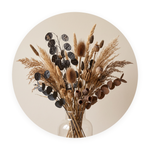 Earthen Bouquet ronde dibond wanddecoratie Wandkraft