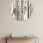 Forest Spirits ronde wanddecoratie in modern interieur