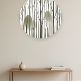 Forest Spirits ronde wanddecoratie in modern interieur