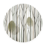 Forest Spirits ronde dibond wanddecoratie Wandkraft