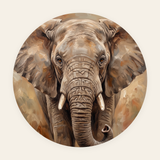 Gentle Giant rond schilderij