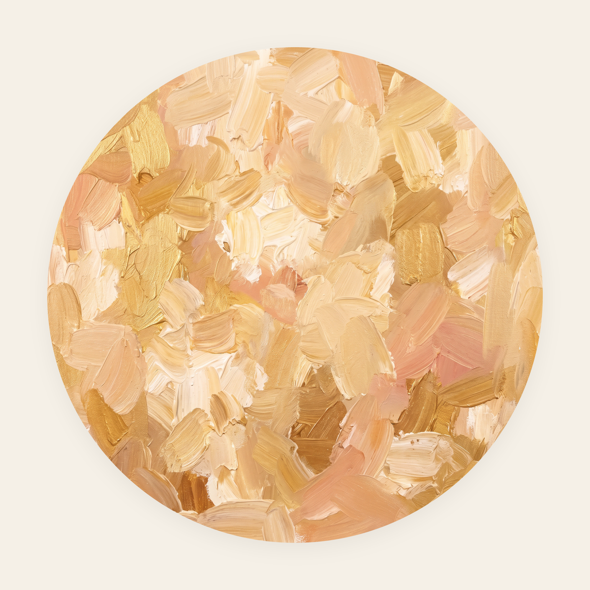 Golden Impression rond schilderij