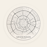 Groningen stadskaart rond