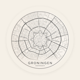 Groningen stadskaart rond