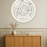 Haarlem stadskaart in interieur