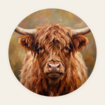 Highland Gaze rond schilderij