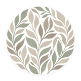 Linen Leaves rond schilderij