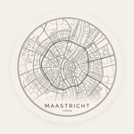 Maastricht stadskaart rond