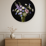 Meadow Nocturne ronde wanddecoratie in modern interieur