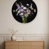 Meadow Nocturne ronde wanddecoratie in modern interieur