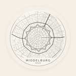 Middelburg stadskaart rond