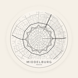 Middelburg stadskaart rond