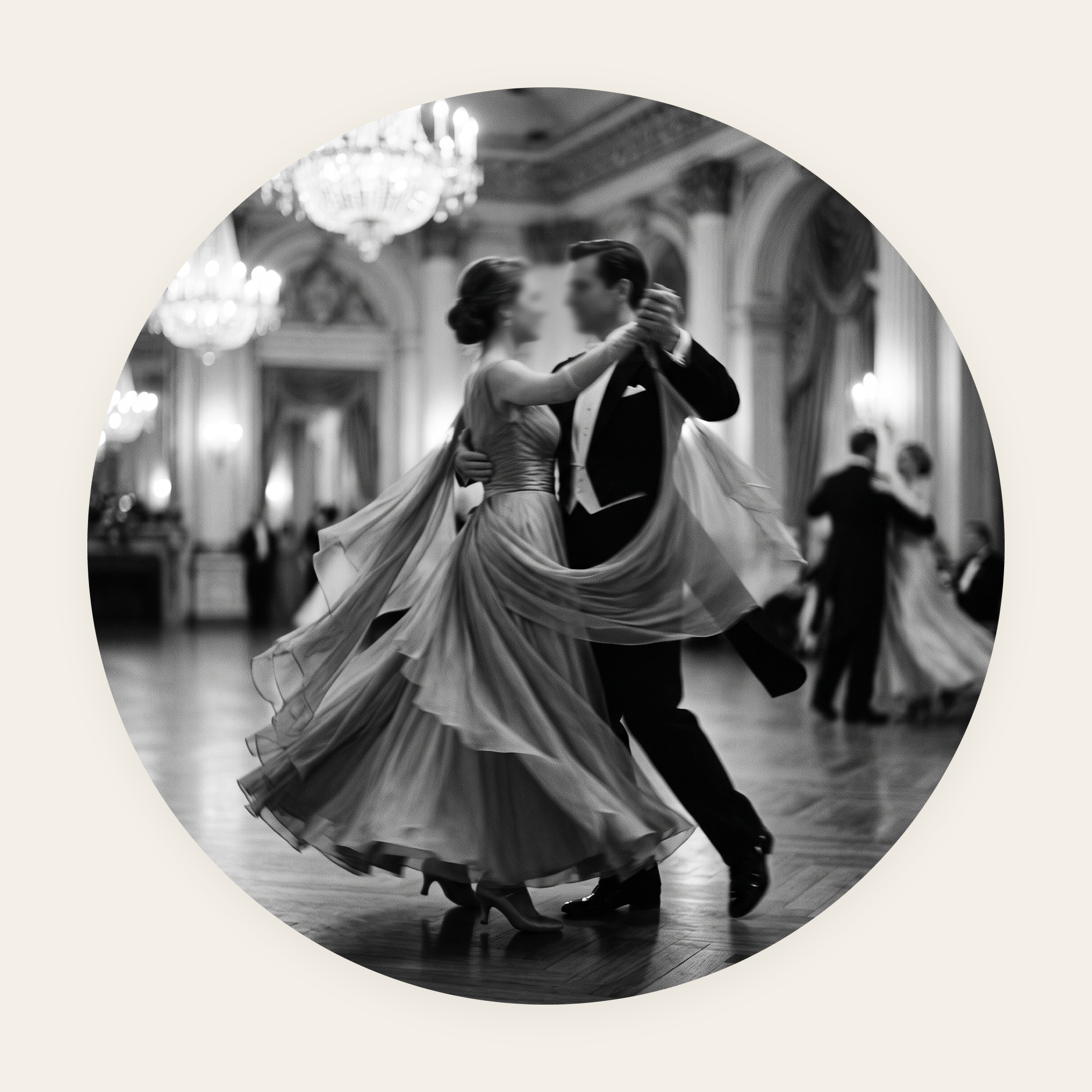 Midnight Waltz rond schilderij