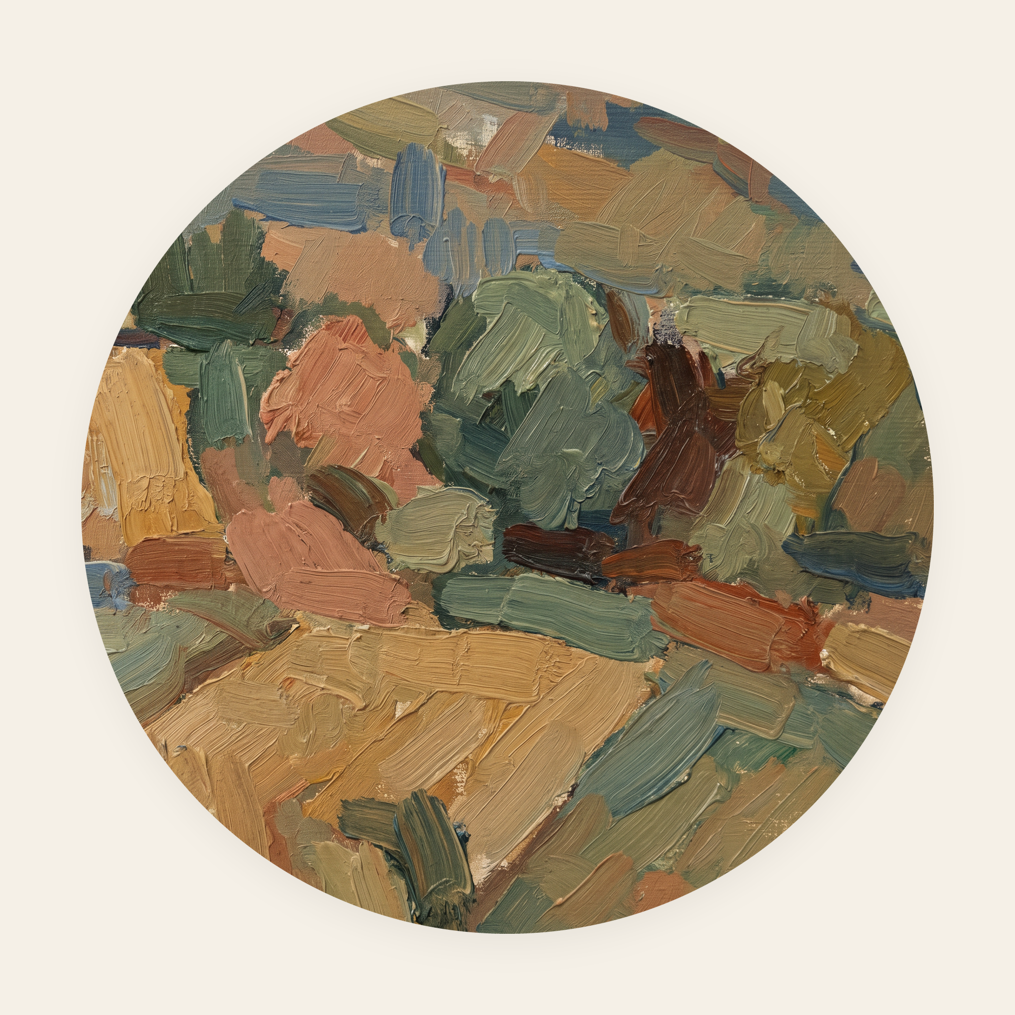 Orchard Light rond schilderij