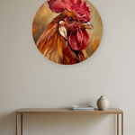 Proud Rooster in interieur