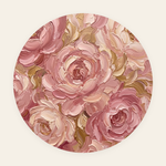 Rosé Baroque rond schilderij