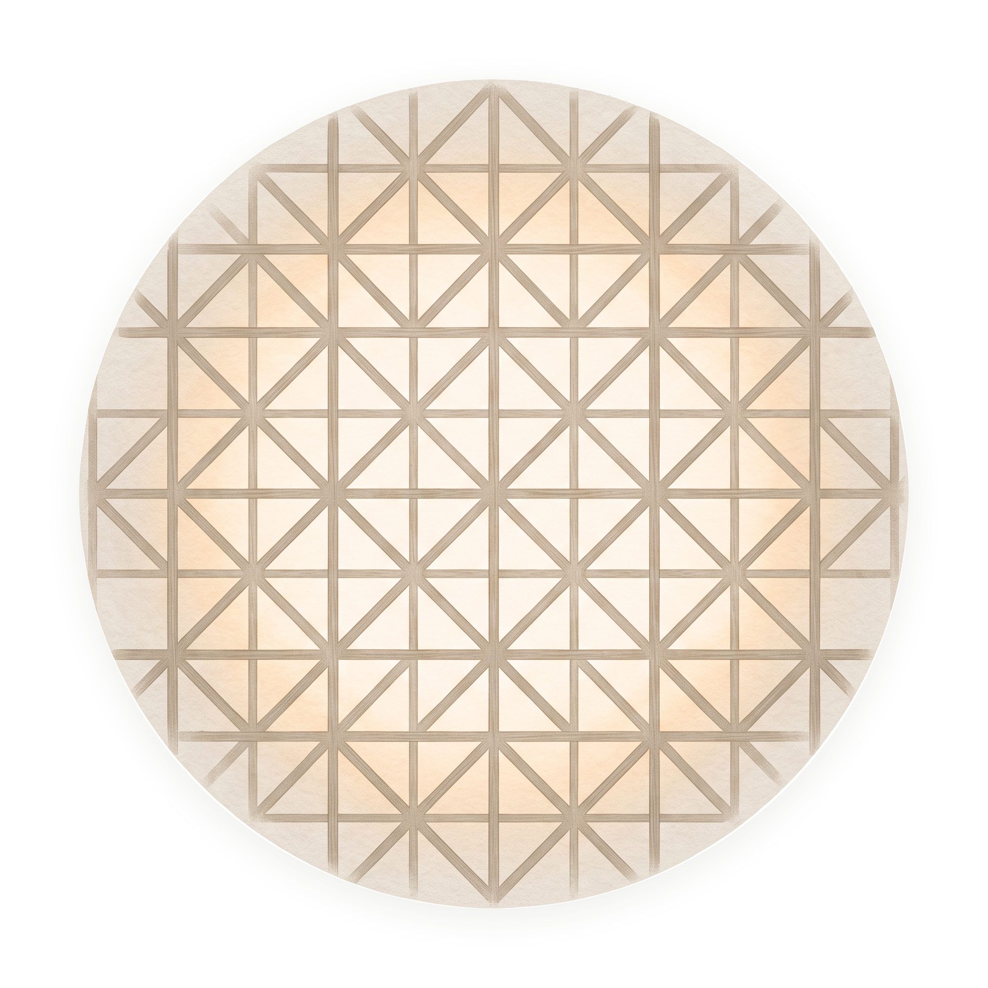 Shoji Grid rond schilderij