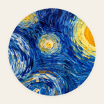 Starry Swirl rond schilderij