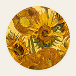 Sunlit Bloom rond schilderij