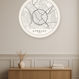 Utrecht stadskaart in interieur
