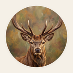 Velvet Antlers rond schilderij
