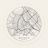 Wenen stadskaart rond