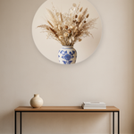 Winter Grasses ronde wanddecoratie in modern interieur