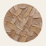 Woven Earth rond schilderij