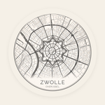 Zwolle stadskaart rond