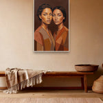 Almost Twins sfeerbeeld met witte baklijst