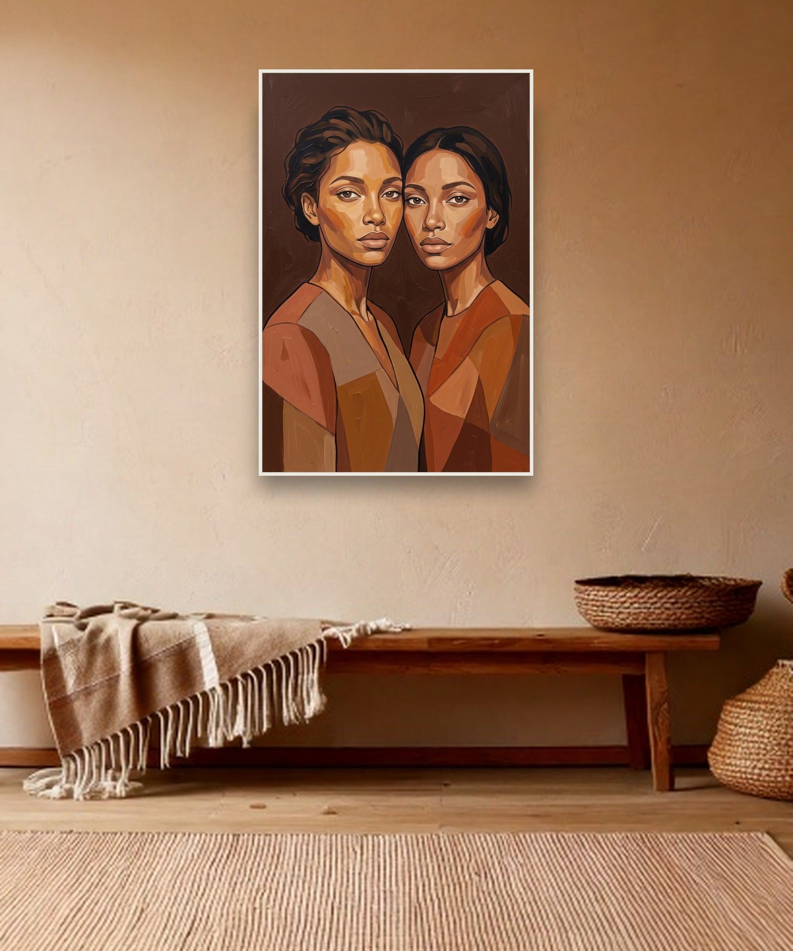 Almost Twins sfeerbeeld met witte baklijst