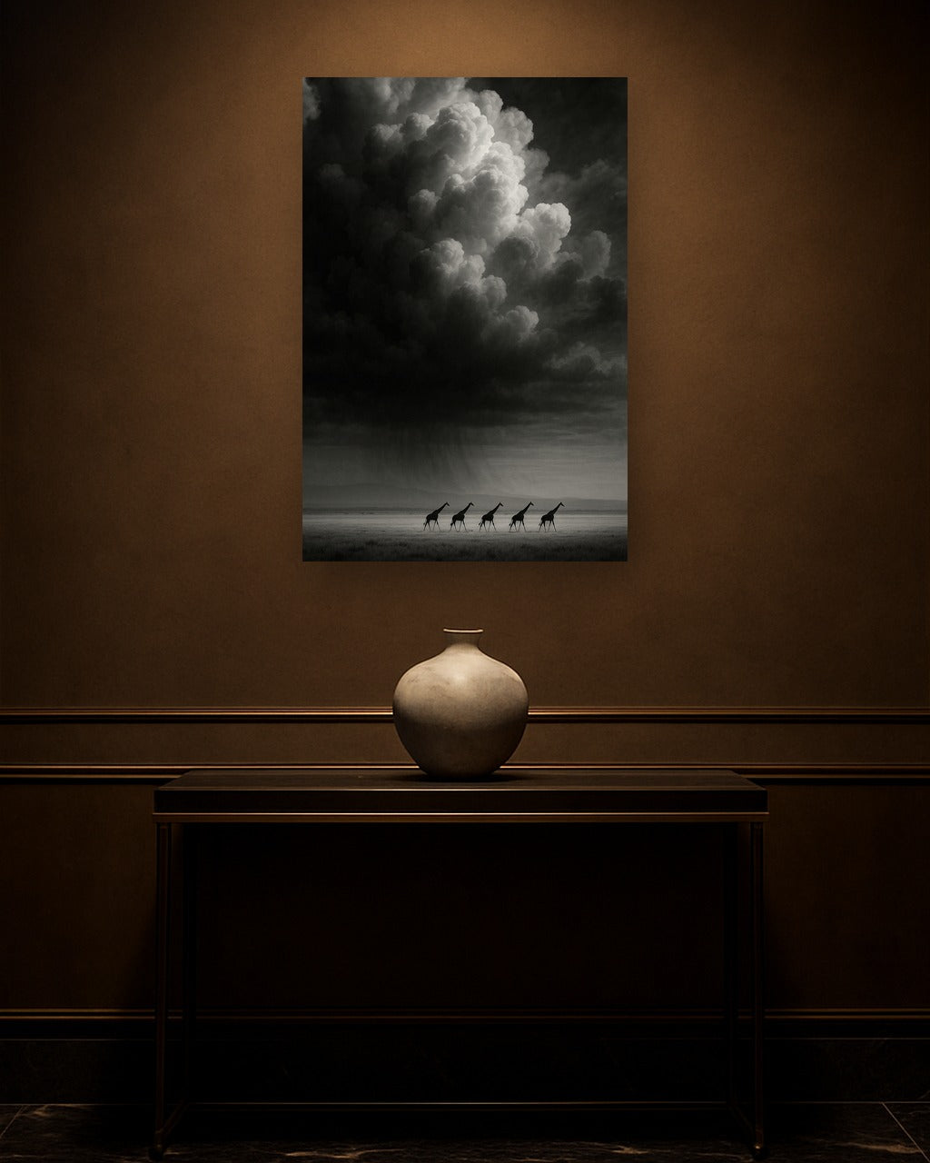 Amber Storm interieur mockup zonder lijst