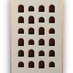 Arch Rhythm akoestisch vilt paneel met blanke baklijst
