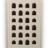 Arch Rhythm akoestisch vilt paneel met blanke baklijst