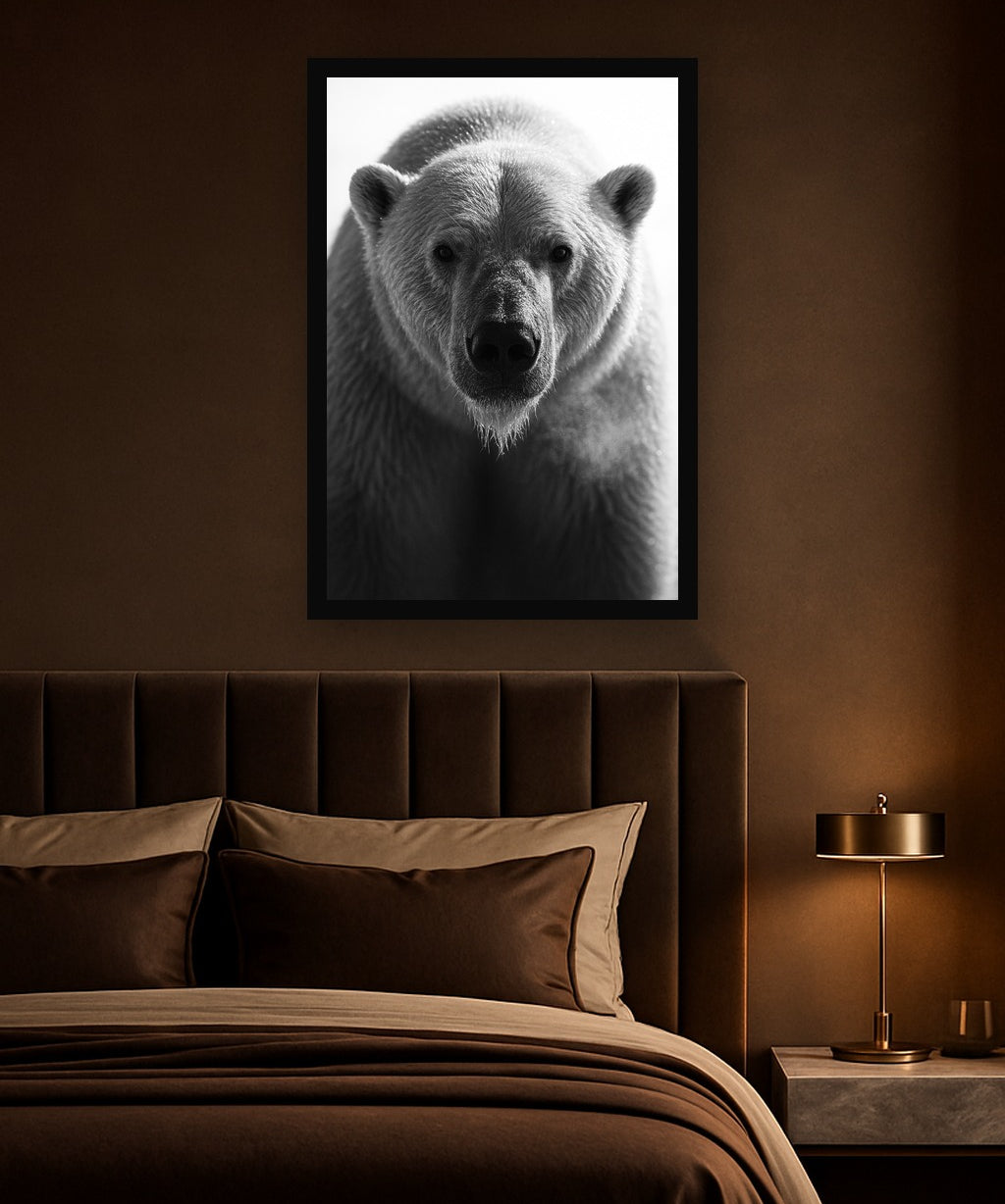 Arctic Breath interieur mockup met zwarte lijst