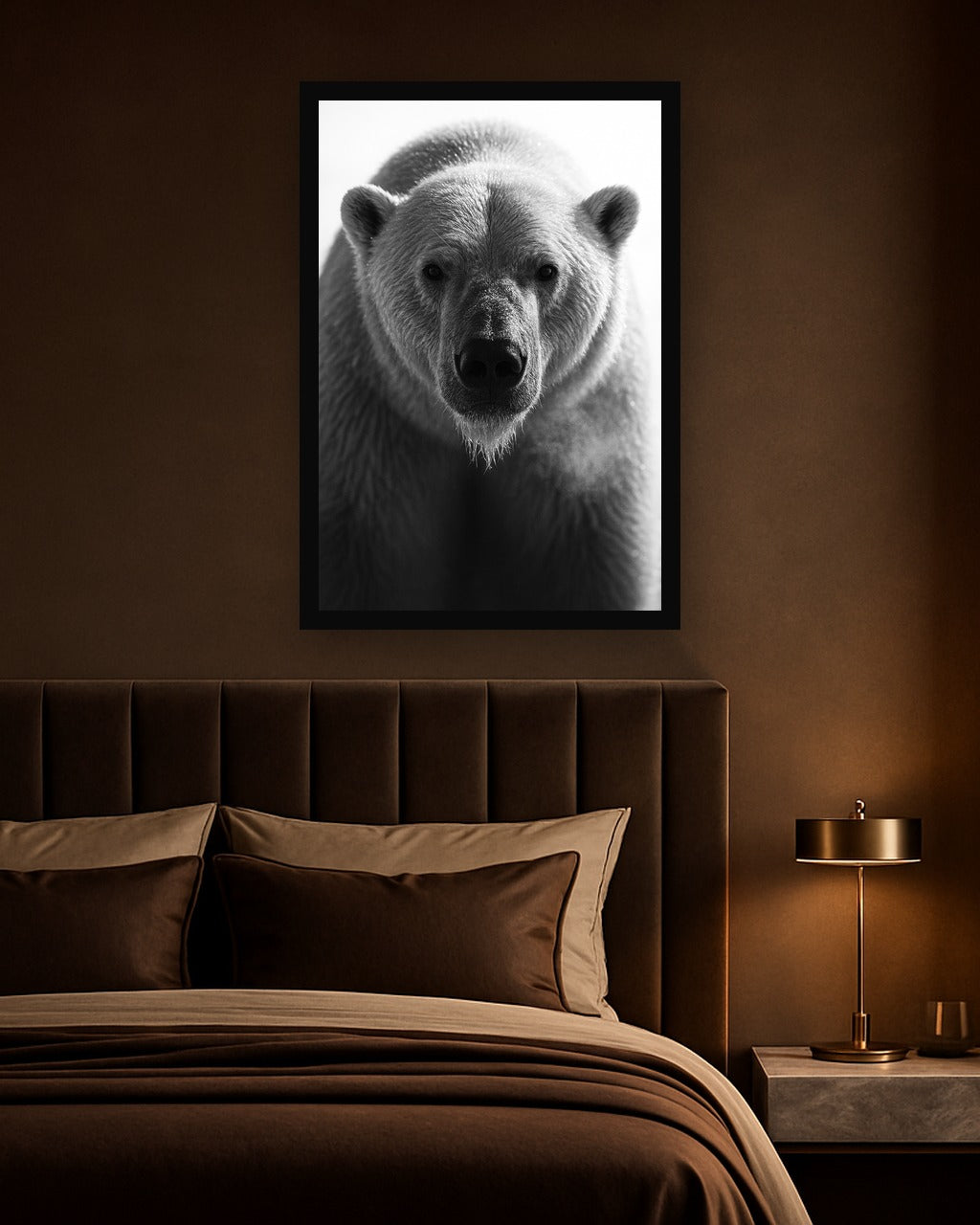 Arctic Breath interieur mockup met zwarte lijst