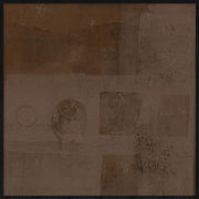 Wandkraft Wanddekoration: Abstrakte Wanddekoration in Beige und Braun mit sanften Kreis- und Rechteckformen, moderner Stil, warme und ruhige Atmosphäre. für ein stilvolles Interieur
